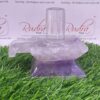 Crystal Shivling With Amethyst Square Base - 4 Inches (917 Grams)