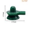 Green Jade Shivling - 1.75 Inch ( 130 Gram )