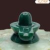 Green Jade Shivling - 1.75 Inch ( 130 Gram )
