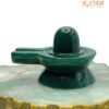 Green Jade Shivling - 1.75 Inch ( 130 Gram )