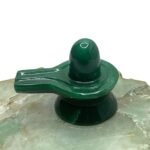 Green Jade Shivling - 2 Inch ( 112 Gram )