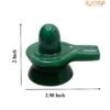 Green Jade Shivling - 2 Inch ( 112 Gram )