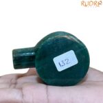 Green Jade Shivling - 2 Inches - ( 132 Gram )