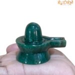 Green Jade Shivling - 2 Inches - ( 132 Gram )