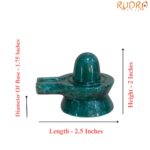 Green Jade Shivling - 2 Inches - ( 132 Gram )