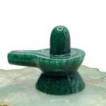 Green Jade Shivling 2.25 Inch ( 127 Gram )