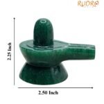 Green Jade Shivling 2.25 Inch ( 127 Gram )