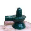 Green Jade Shivling - 2.25 Inches - (109 Grams)