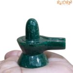 Green Jade Shivling - 2.25 Inches - (109 Grams)