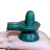 Green Jade Shivling - 2.25 Inches - ( 134 Gram )