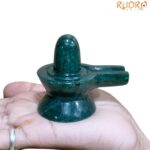Green Jade Shivling - 2.25 Inches - ( 134 Gram )