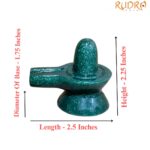 Green Jade Shivling - 2.25 Inches - ( 134 Gram )