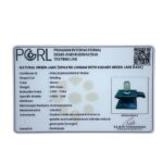 Natural Sphatik Shivling with Green Jade Square Base 4 Inch (500g)