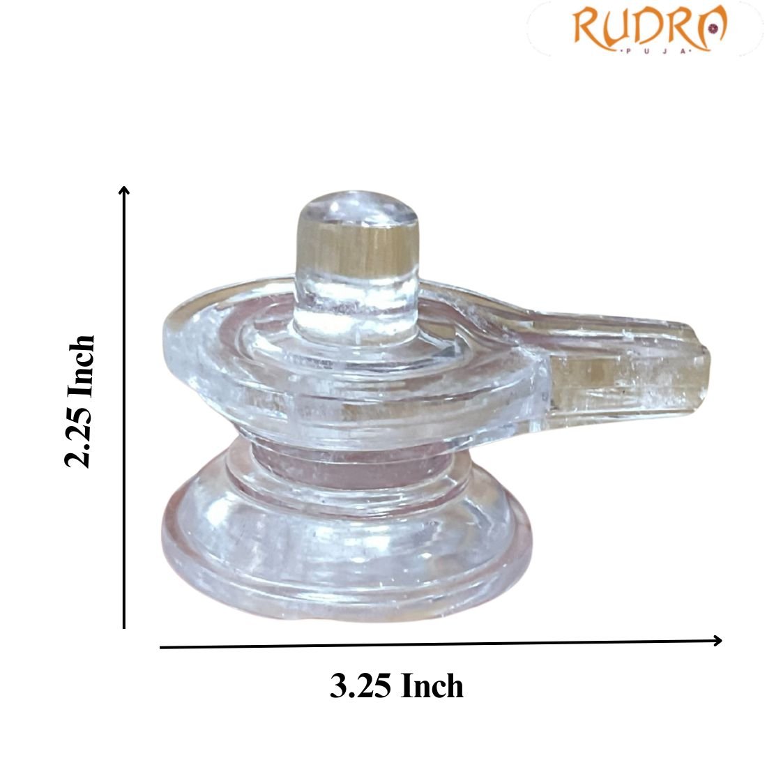 Panchsutri Sphatik Shivling - 2.25 Inches - (200 Grams) 5 Panchsutri Sphatik Shivling - 2.25 Inches - (200 Grams)