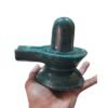 Green Jade Maragatha Shiv Ling 5.5 Inches 1432 Grams