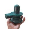 Green Jade Maragatha Shiv Ling 5.5 Inches 1432 Grams