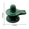 Green Jade Maragatha Shiv Lingam 2.75 Inches 308 Grams