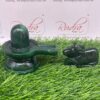 Green Margatha Shivling 520 Gms With Nandi 136 Gms