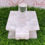 Sphatik Lingam With White Quartz Square Base 1372 Gms (4 Inches)