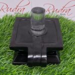 Sphatik Lingam With Black Jade Square Base 1476 Gms (4 Inches)