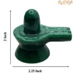 Green Jade Marakatha Shiv lingam (2 Inch) 105 Gram