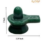 Green Jade Marakatha Shiv lingam (2 Inch) 95 Gram