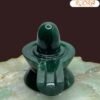 Green Jade Marakatha Shiv Lingam (2.25 Inch) 153 Gram 12 Green Jade Marakatha Shiv Lingam (2.25 Inch) 153 Gram