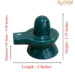 Green Jade Shivling - 1.75 Inches - (76 Grams)