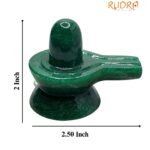 Green Jade Shivling 2 Inch ( 125 Gram )