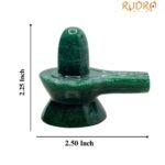 Green Jade Shivling 2.25 Inch ( 110 Gram )