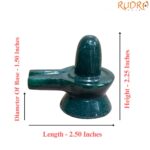 Green Jade Shivling - 2.25 Inches - ( 103 Gram )
