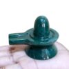 Green Jade Shivling - 2.25 Inches - ( 173 Gram )