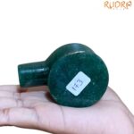 Green Jade Shivling - 2.25 Inches - ( 173 Gram )