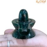 Green Jade Shivling - 2.25 Inches - ( 187 Grams )