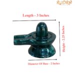 Green Jade Shivling - 2.25 Inches - ( 187 Grams )