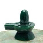 Green Jade Shivling 2.50 Inch ( 138 Gram )