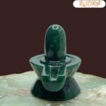Green Jade Shivling 2.50 Inch ( 138 Gram )
