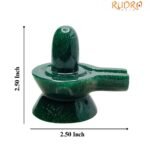 Green Jade Shivling 2.50 Inch ( 138 Gram )