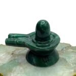 Green Jade Shivling 2.50 Inch ( 195 Gram )