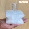 Sphatik Lingam With White Quartz Square Base 1317 Gms (4.5 Inches)