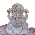Crystal Ganpati Idol - 5 Inches (830 Grams )