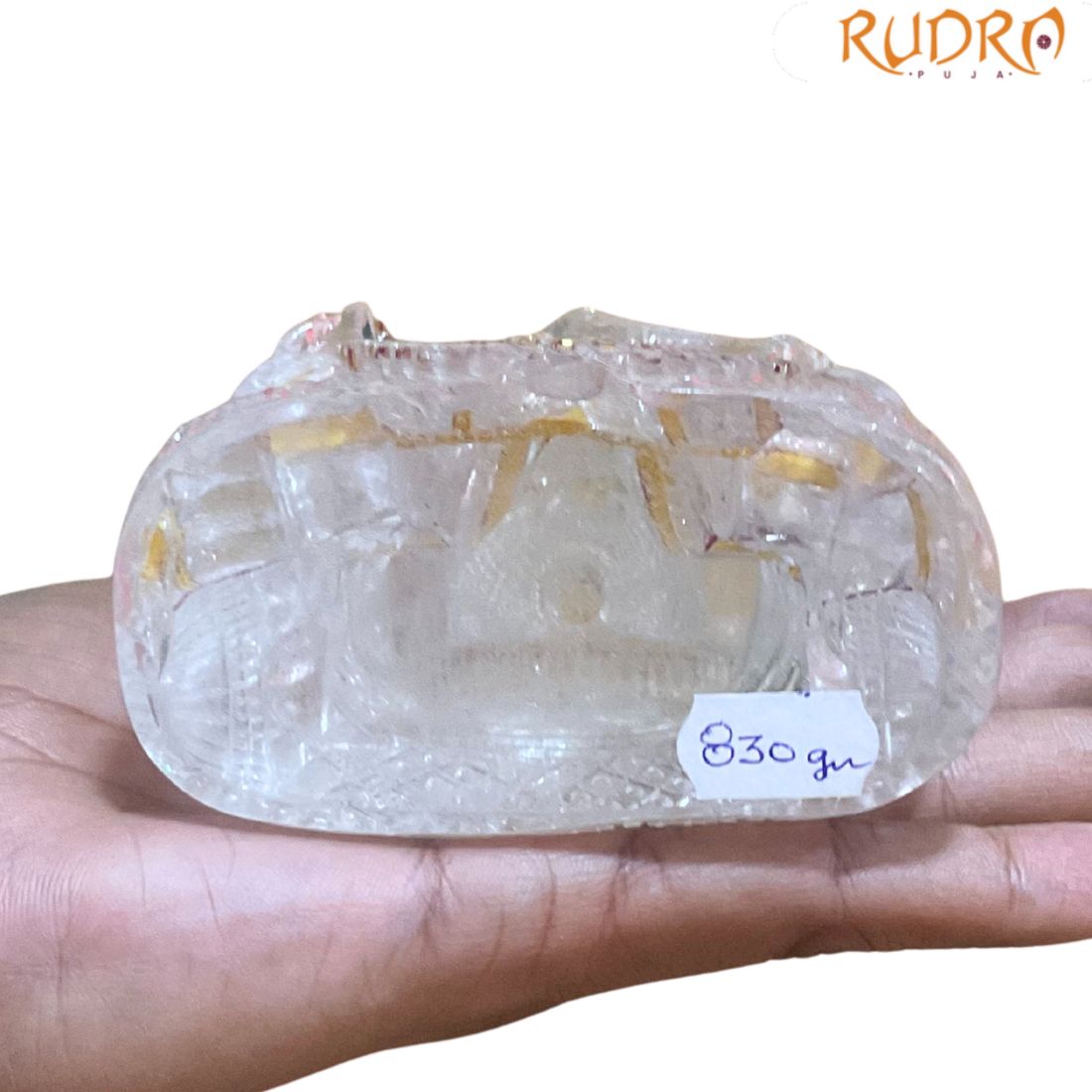 Crystal Ganpati Idol - 5 Inches (830 Grams ) 4 Crystal Ganpati Idol - 5 Inches (830 Grams )