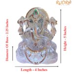 Crystal Ganpati Idol - 5 Inches (830 Grams ) 10 Crystal Ganpati Idol - 5 Inches (830 Grams )
