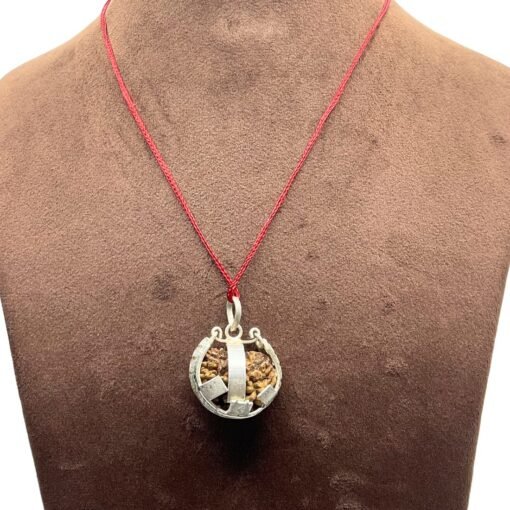 Ek Mukhi Rudraksha With Silver Capping (27.30 Mm)