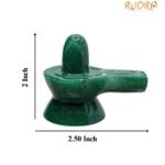 Green Jade Shivling - 2 Inch ( 95 Gram )