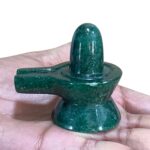 Green Jade Shivling - 2.25 Inches - ( 99 Gram )