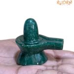 Green Jade Shivling - 2.25 Inches - ( 99 Gram )