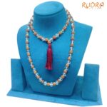 Rudrapuja Original Sphatik Mala With Rudraksha - 9 MM (18 Inches)
