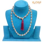 Rudrapuja Original Sphatik Mala With Rudraksha - 9 MM (18 Inches)