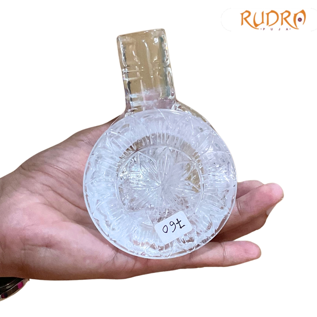 Carved Original Crystal Shivling 4 inch (760 gm)